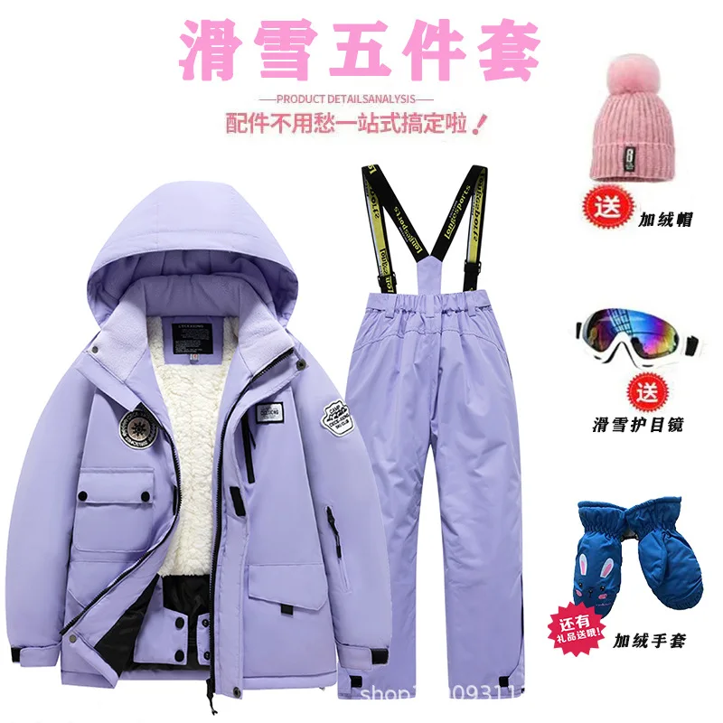 Ski Pants Waterproof - Roupas de Esqui para Crianças com