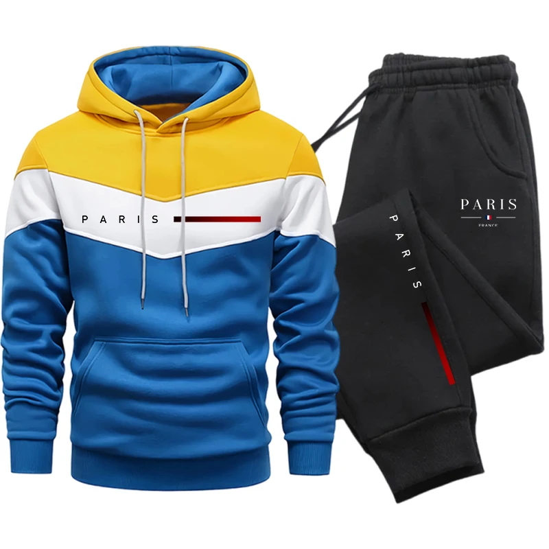 Winter Clothing Outdoor - Conjunto Esportivo Masculino, Moletom Casual com