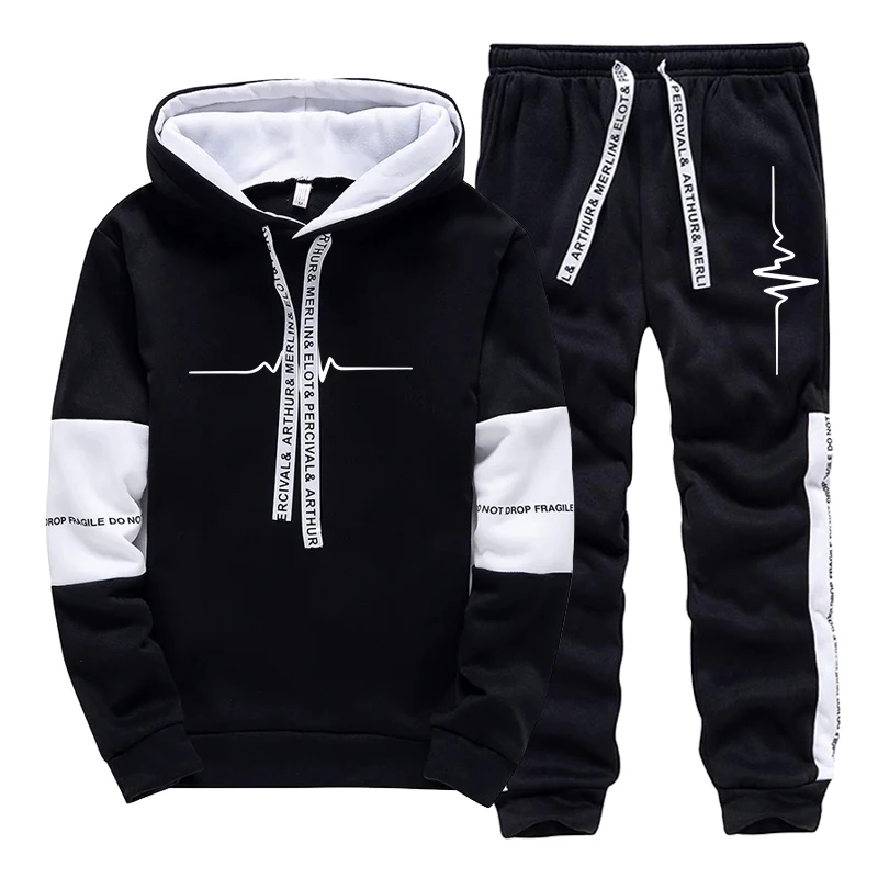 Winter Clothing Outdoor - Conjunto de Moletom Masculino de Qualidade,