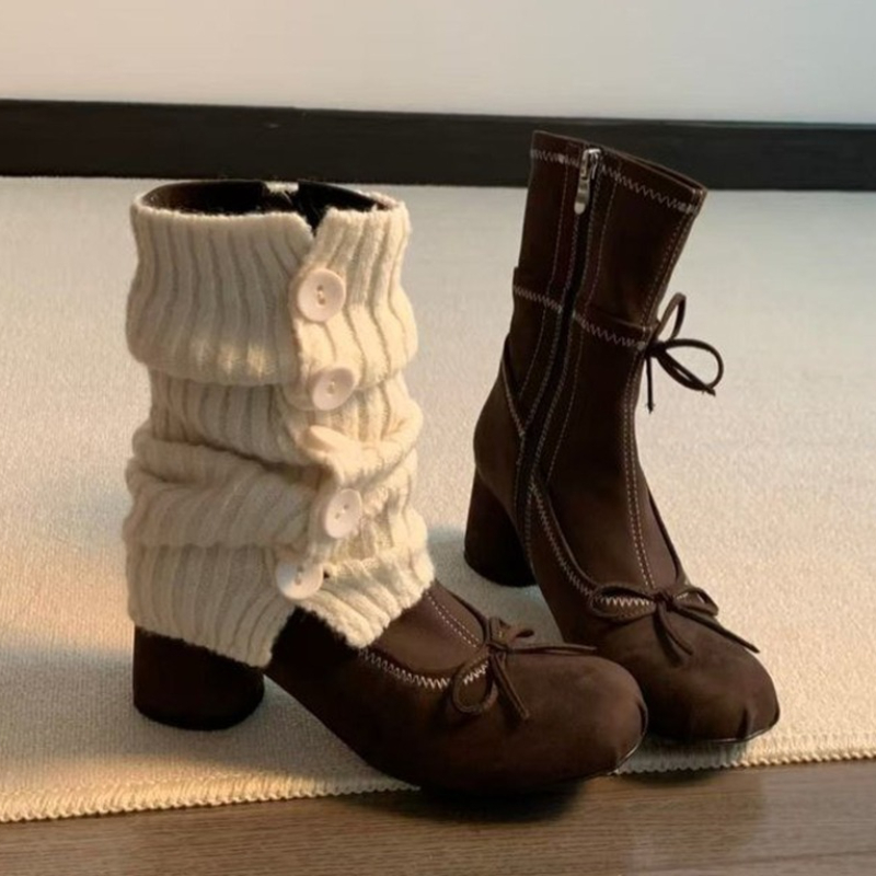 Winter Clothing Women'S - Arco de salto alto botas femininas