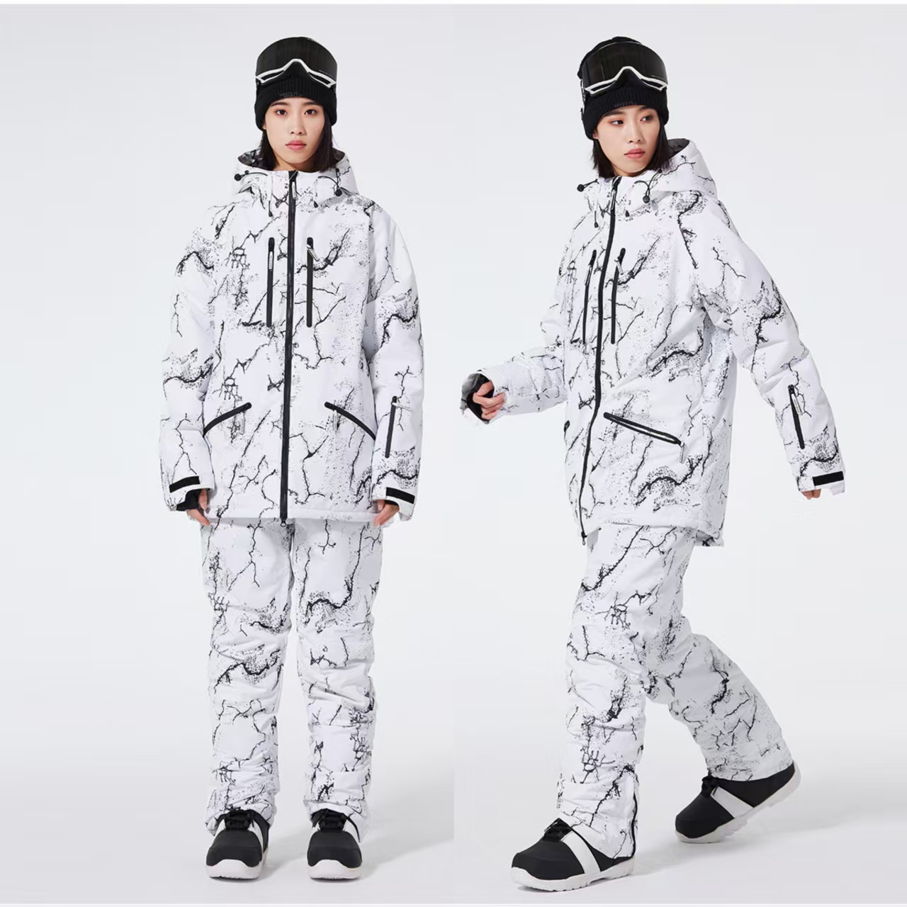 Ski Pants Waterproof - Nova moda masculina mulher inverno terno