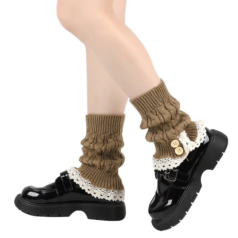 Winter Clothing Leg Warmers - Aquecedores de tornozelo perna das mulheres