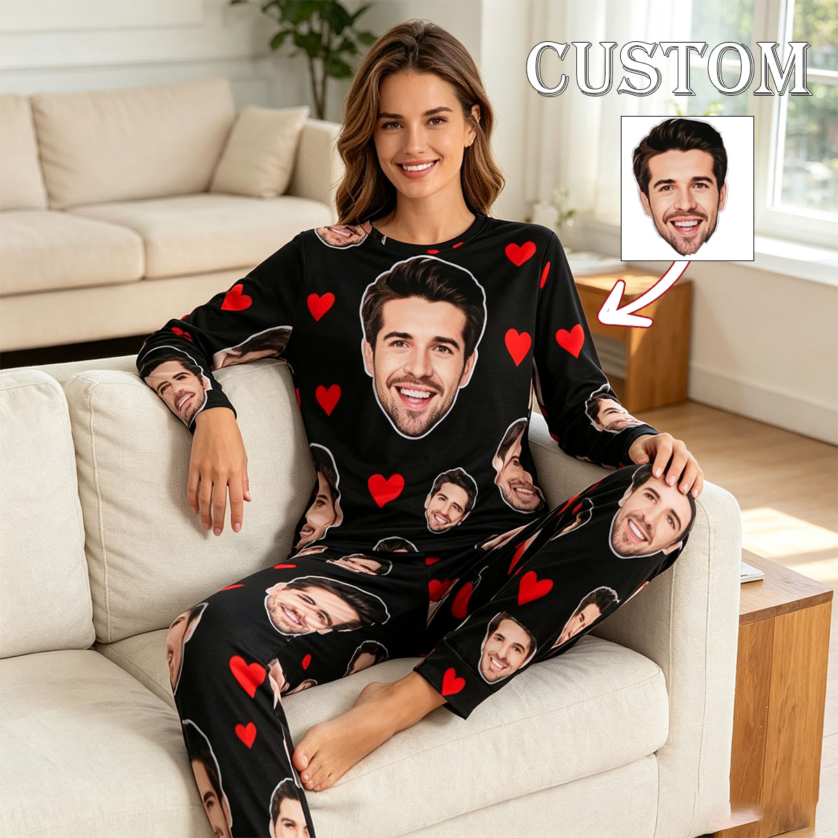 Winter Clothing Women'S - Conjunto de Pijamas Femininos Personalizados de