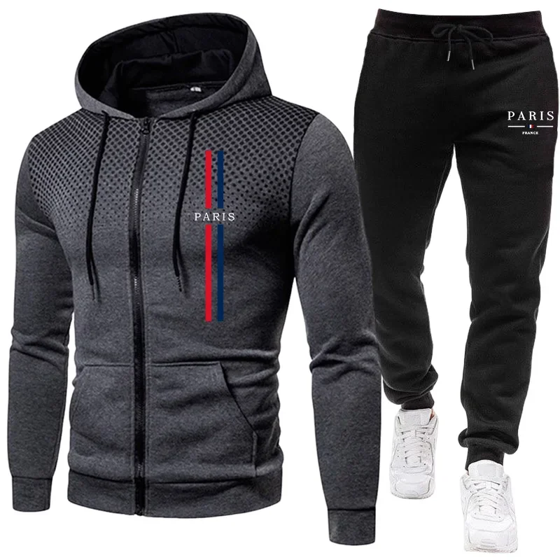 Winter Clothing Outdoor - Conjunto esportivo masculino com jaqueta com