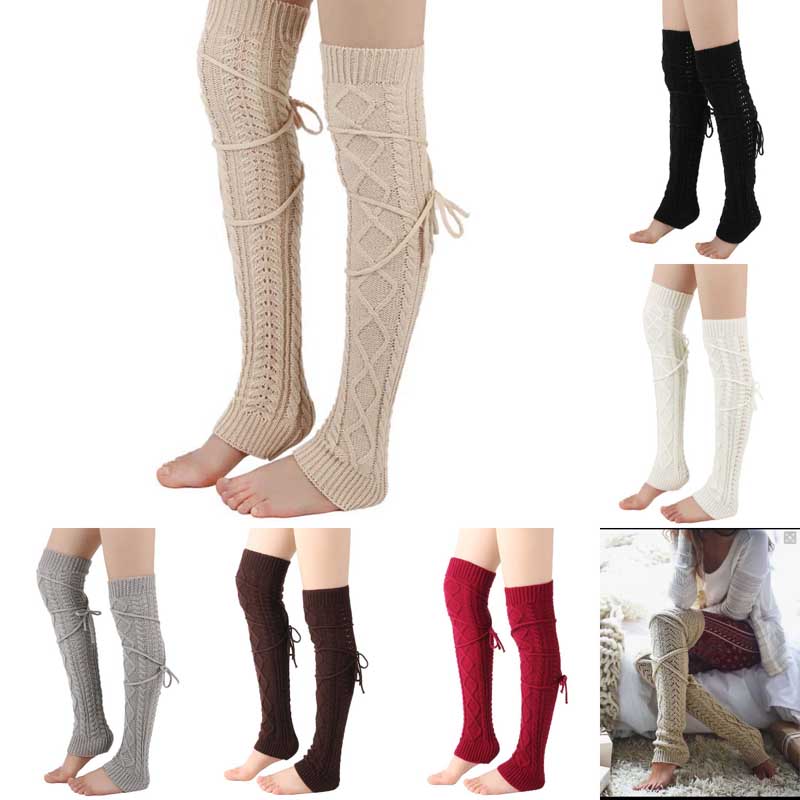 Winter Clothing Leg Warmers - Meias de inverno para mulheres e