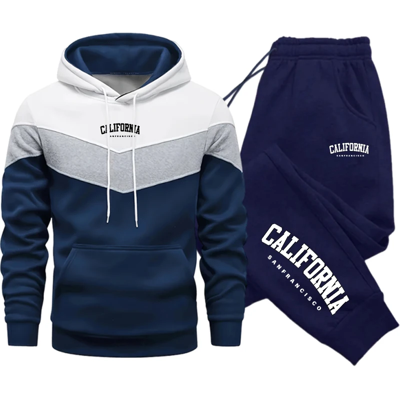 Winter Clothing Women'S - Conjunto de Treino Casual Tricolor para