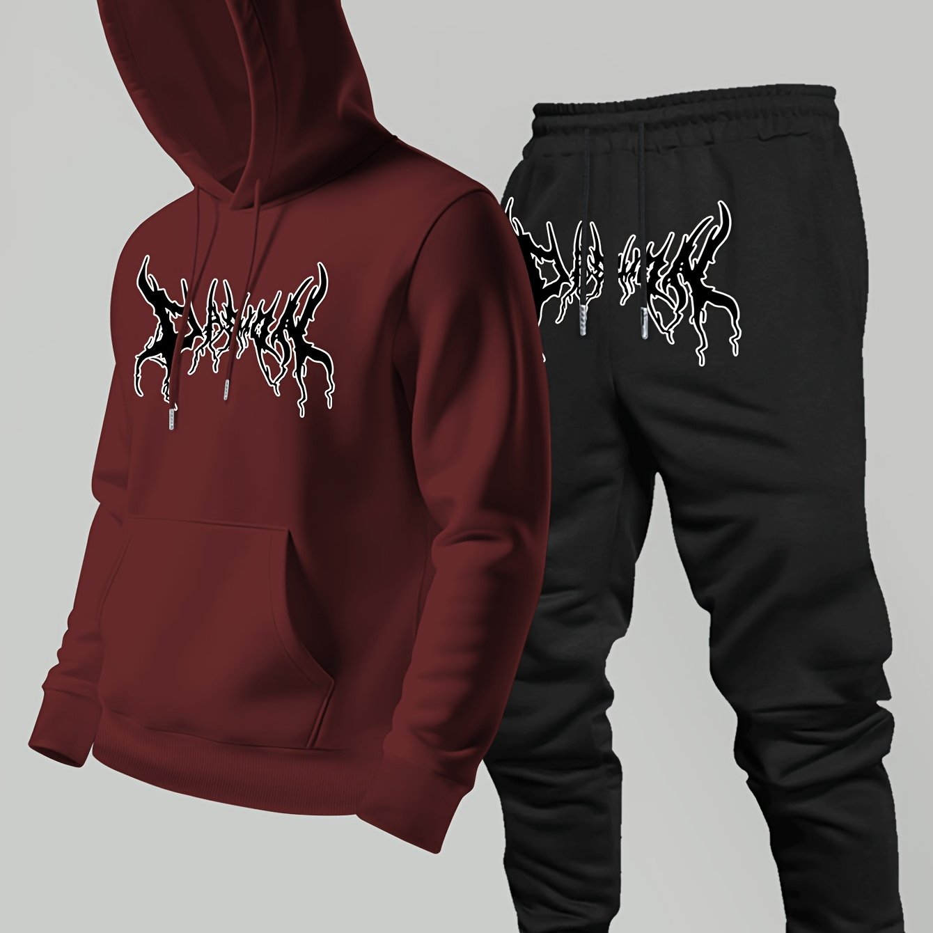 Winter Clothing Brand - Conjunto de moletom com capuz e