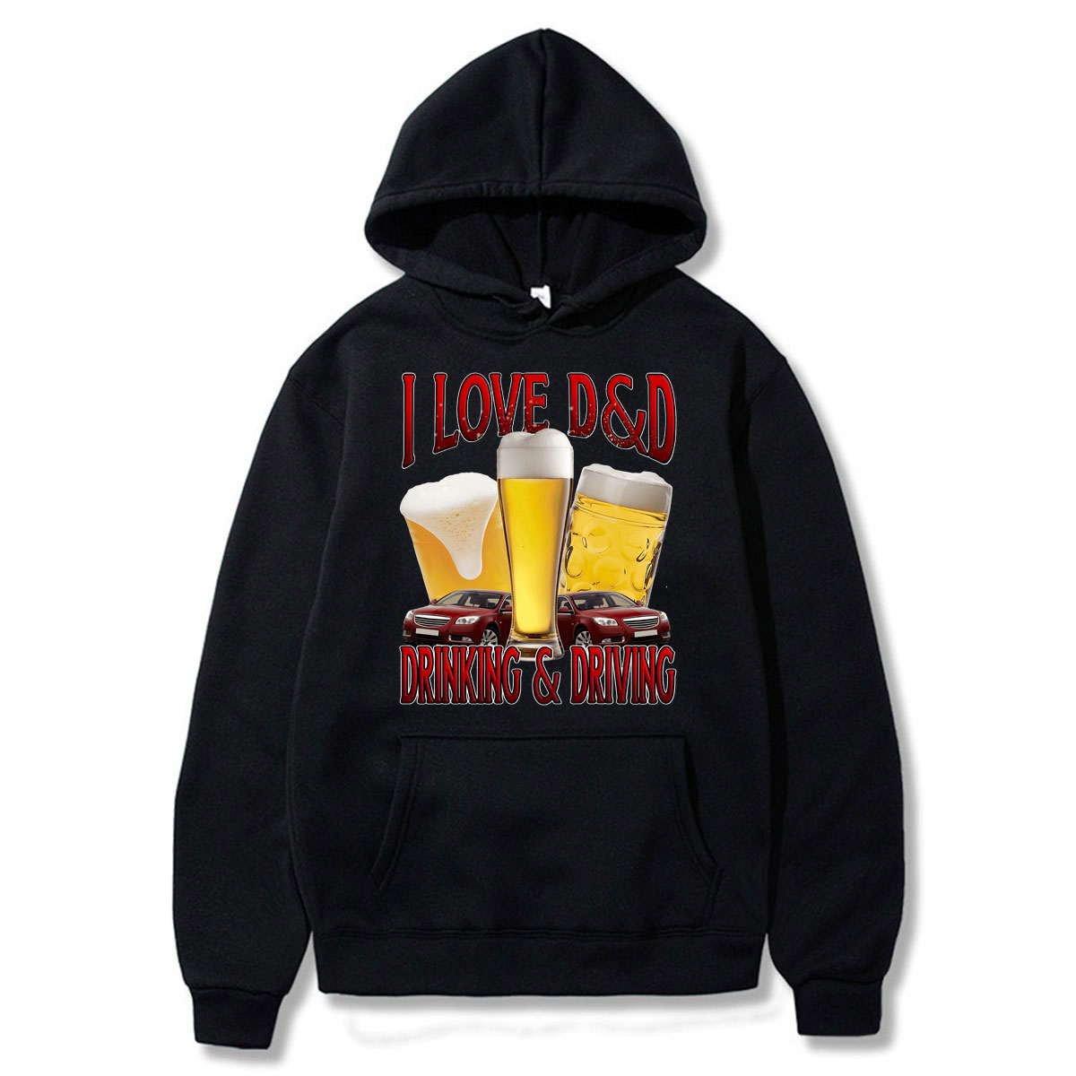 Winter Clothing Drive - Hoodies Gráficos Engraçados 'Eu Adoro Beber