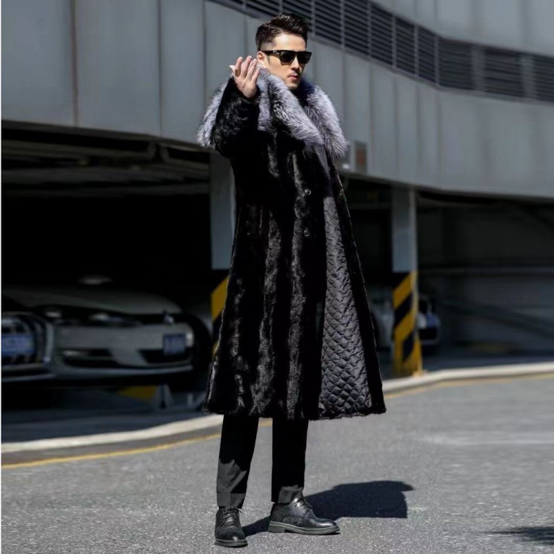 Casaco de vison falso masculin - Winter Clothing Brand avaliação e preço