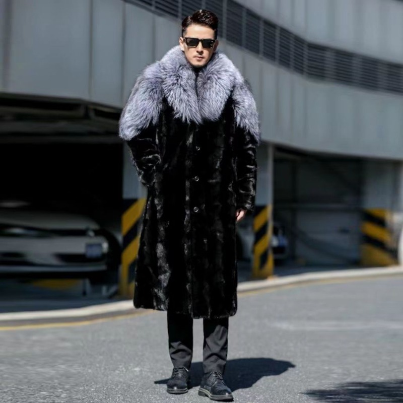 Casaco de vison falso masculin - Winter Clothing Brand avaliação e preço
