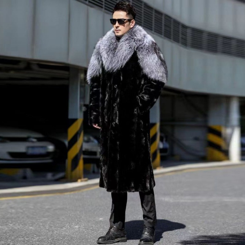 Casaco de vison falso masculin - Winter Clothing Brand avaliação e preço