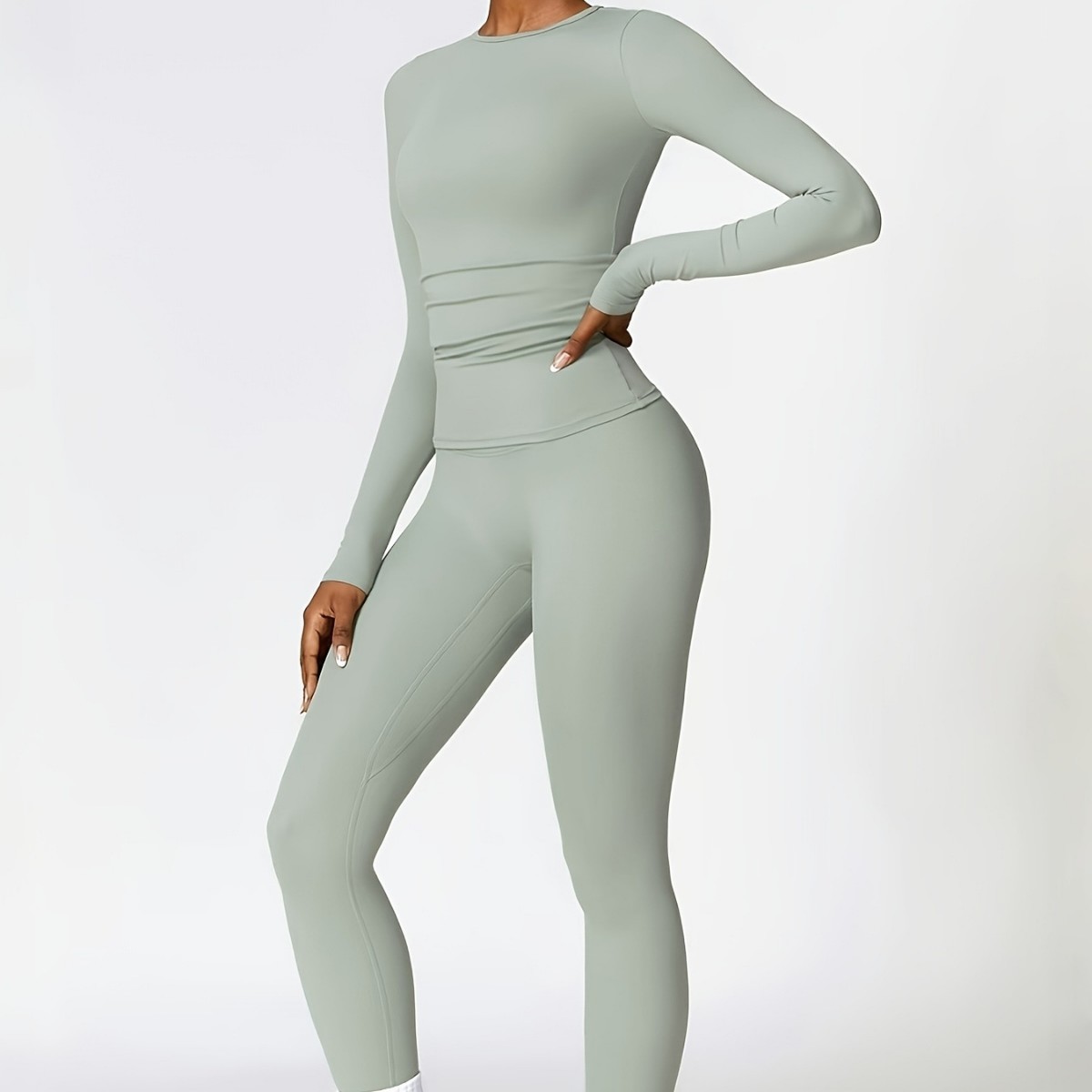 Conjunto de ioga justo e slim, - Winter Clothing Women'S avaliação e preço