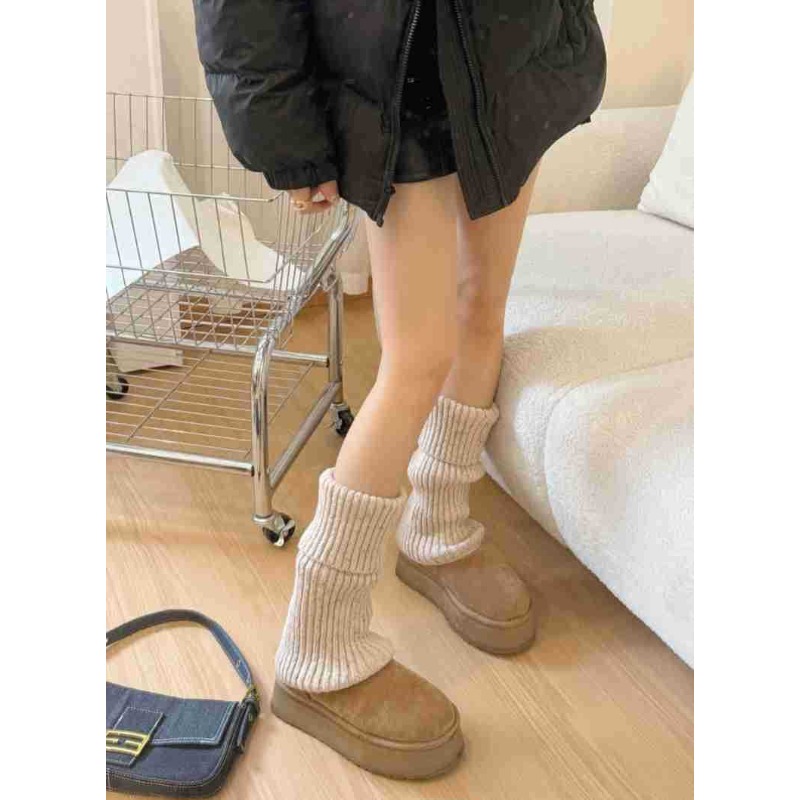 Novas Meias de Lã de Inverno p - Winter Clothing Leg Warmers avaliação e preço