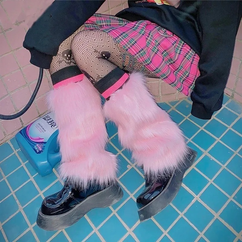 1-2 Pares de Meias Y2K para Mu - Winter Clothing Leg Warmers avaliação e preço