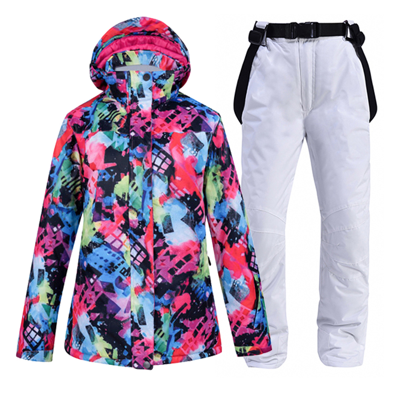 Conjuntos impermeáveis de neve - Ski Pants Waterproof avaliação e preço