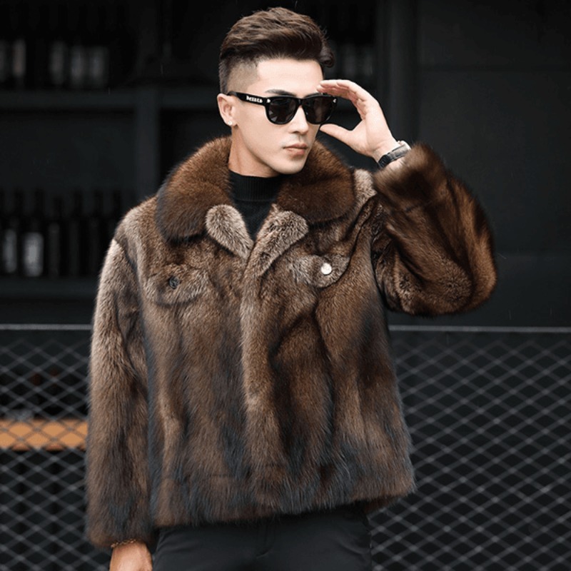 Marca de luxo casaco de pele d - Winter Clothing Brand avaliação e preço