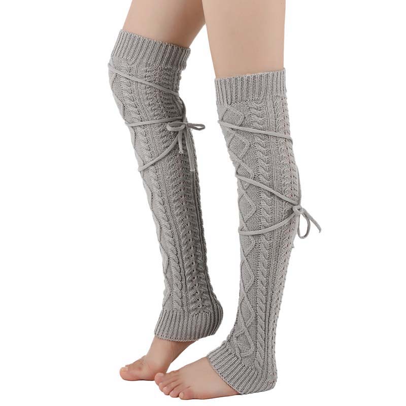 Meias de cano alto de malha pa - Winter Clothing Leg Warmers avaliação e preço