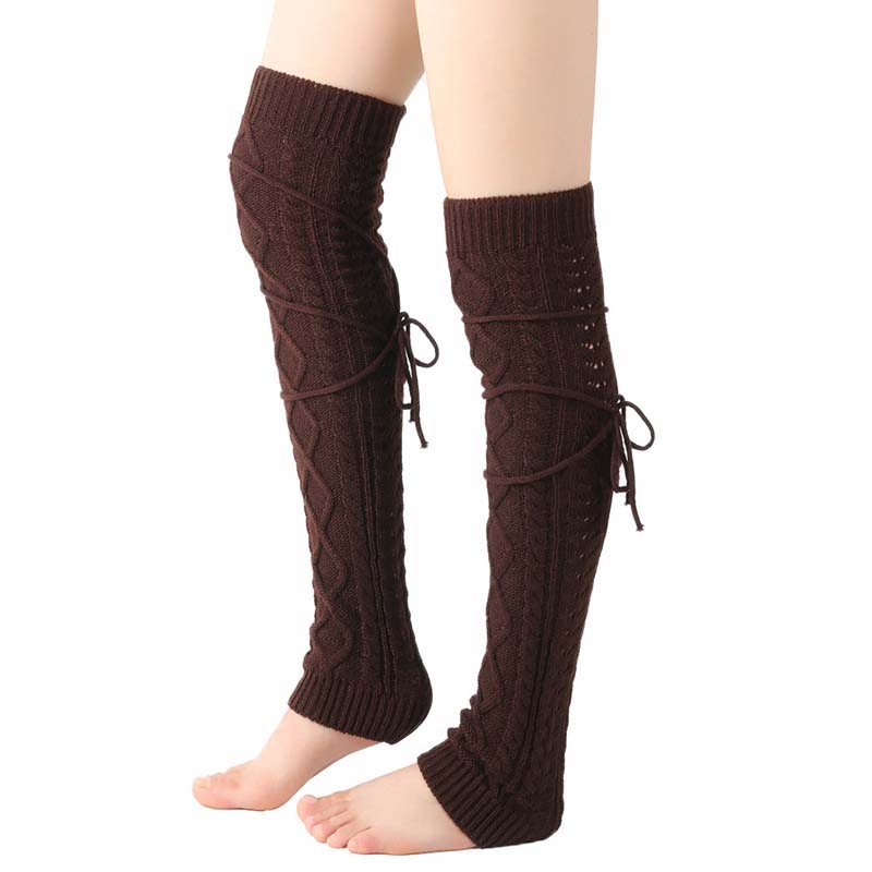 Meias de cano alto de malha pa - Winter Clothing Leg Warmers avaliação e preço