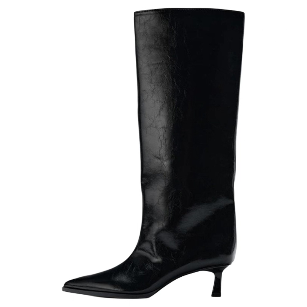 2026 bota larga tubo apontado  - Winter Clothing Women'S avaliação e preço